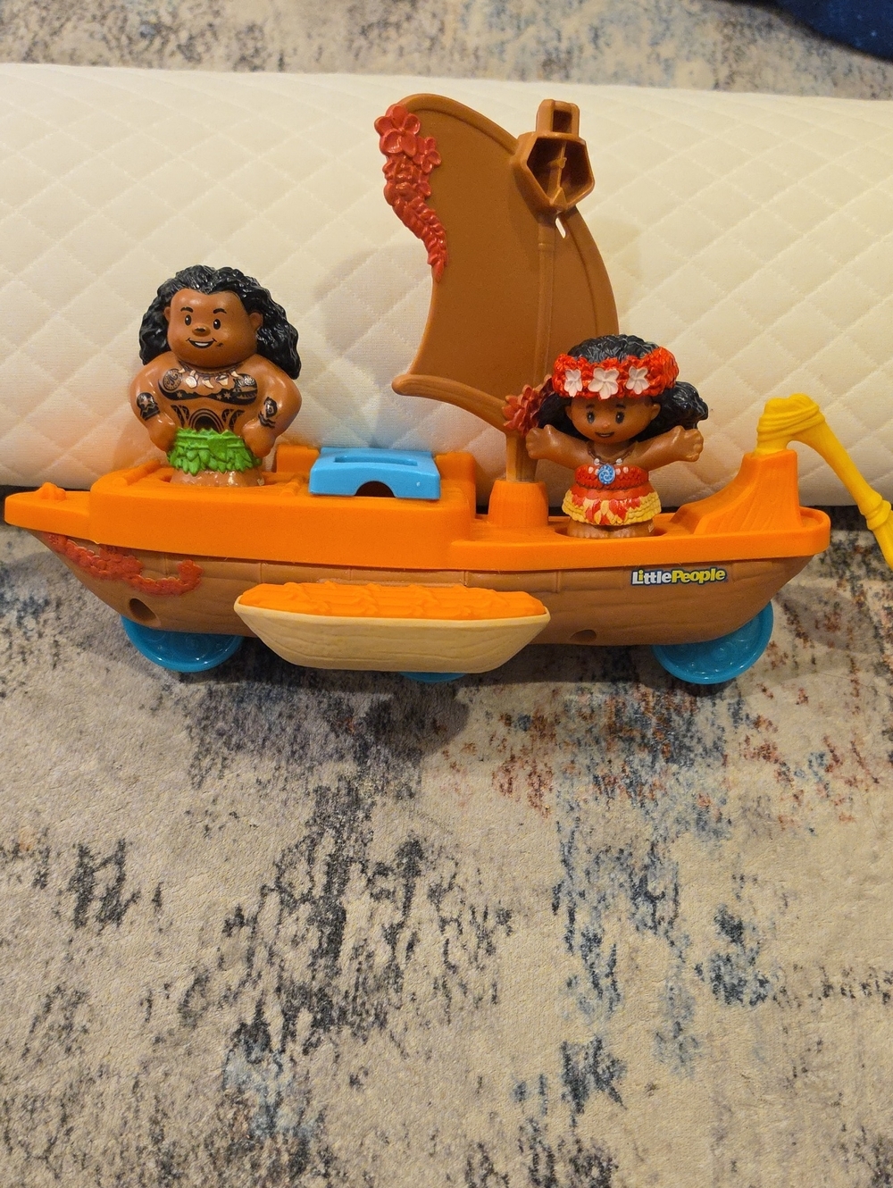 Fisher-Price Little People Orange Moana Adventure Boat Playset